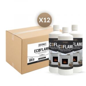 Sololed - Carburant liquide bio&eacute;thanol inodore et incolore pack de 12 litres pour biochemin&eacute;es