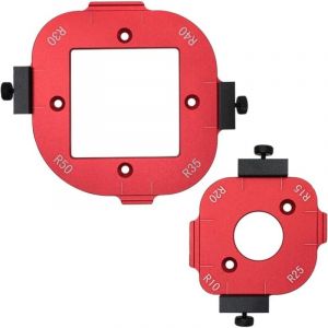 2 Pi&egrave;ces Gabarit D&eacute;fonceuse a Bois Gabarit D&eacute;fonceuse Angle R10/R15/R20/R25/R30/R35/R40/R50Woodpeckers Tools pour Travail du Bois