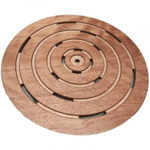Receveur De Douche Rond Bois Okume Cm 60x60x5 Sined Piatto Doccia Okume Tondo