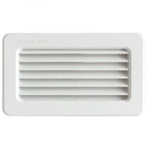 Grille terminale à encastrer 256 x 126 mm pour tubes Ventilation rectangulaire 120 x 60 / 150 x 70 mm First Plast