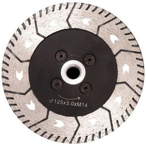 Disque Diamant 125MM Lame de Scie Double Lame pour Couper et Moudre B&eacute;ton Marbre Granit