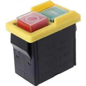 Interrupteur Électromagnétique Étanche 250V 6/4A, Bouton-Poussoir, pour Scie, Perceuse KJD6-5E4