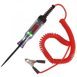 3V 6V 12V 24V 48V 90V Testeur Electrique Stylo Testeur de Tension avec &eacute;cran LCD, fil &agrave; ressort, pince crocodile, Test de Polarit&eacute;,Lampe,Testeur