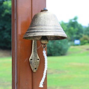 Kinsi - Cloche d'entrée, cloche décorative vintage pour porte, maison, jardin