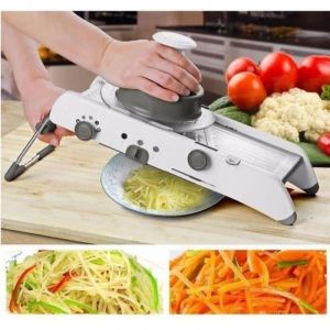 Basetbl - Mandoline de Cuisine Professionnel - Mandoline Légumes Réglable Multifonctions en Acier Inoxydable de avec Pied Antidérapant