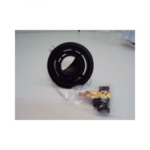 Spot encastré diam 114mm noir orientable escargot lampe GU5.3 12V non incl) IP20 victor 110810