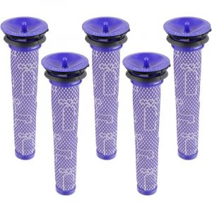 Filtre pour Dyson V8/V7, Filtres de Rechange Lavable pour Aspirateur Dyson V7/V8 Absolute et Animal, Accessoire Aspirateur pour Dyson V8 Avec 5