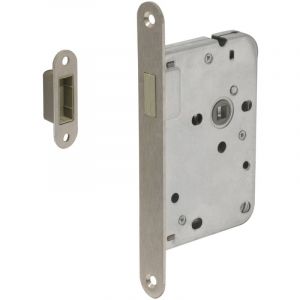 Wovar - Serrure à entailler magnétique avec plaque frontale en inox série