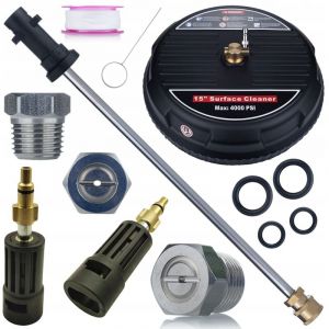 Ensemble Kärcher T-Racer + Lance droite 34 cm + Adaptateur Lavor/Parkside → Kärcher Bayonet Ensemble pour nettoyeur haute pression Terrasses, pavés,