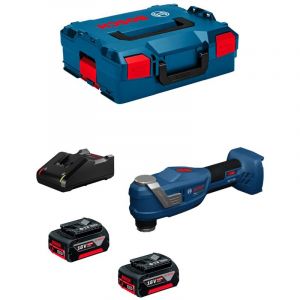 Outil Multifonction BOSCH GOP 18V-30 (2 x 4,0 Ah GAL18V-40 L-Boxx 136)