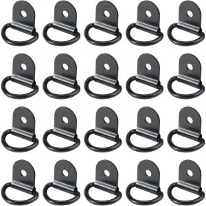 20 pi&egrave;ces Anneaux D'arrimage,Anneaux d'arrimage,Anneau Arrimage INOX,remorque d'anneau Montage d, Anneau d arrimage Rond pour Pliable avec