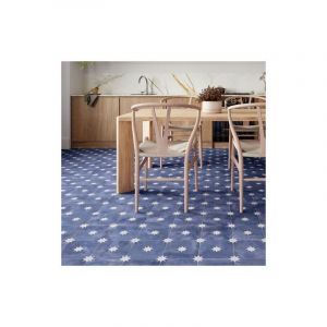 Realonda - Carrelage Imitation Carreaux de Ciment star 44x44 Navy (1,37m²)- Les Carreaux de Jean