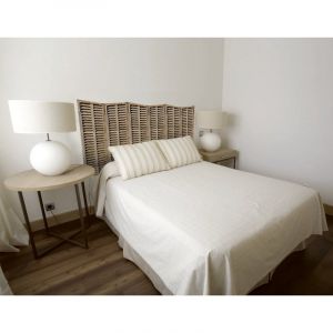 Sticker Trompe l'oeil Tête de Lit Vintage en Bois Vieilli, 60 cm X 160 cm