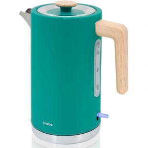 KT1165GRE Nordic Bouilloire &Eacute;lectrique 1,7L Sans Fil, &Eacute;bullition Rapide Sans bpa, Base 360 2200W Vert - Briebe