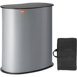 VEVOR Comptoir de Stand Foire Salon 90x49x94 cm Comptoir deExposition Professionnel avec Mur, Table de Bar Pliable pour Promotion au Detail, Podium