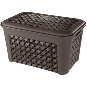 Tontarelli Arianna panier &agrave; linge 45 L Rectangulaire Polypropyl&egrave;ne (PP) Wenge