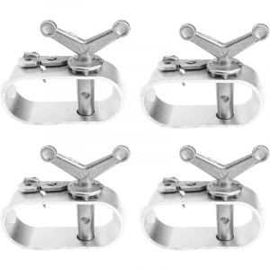 4 Pi&egrave;ces Tendeur Bache Piscine, ZIJANG Aluminium Tendeur Cable, Couverture de Piscine avec Tendeur Grillage, Accessoires de Camping pour Garder