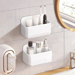 2 Pi&egrave;ces Etagere Douche Sans Percage, Porte Shampoing Douche Adh&eacute;sive, &Eacute;tag&egrave;re Murale Salle de Bain Sans Percer, Support Gel Douche S&eacute;chage Rapide