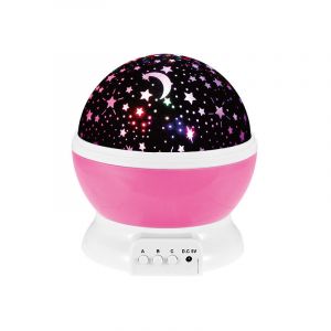 Memkey - Veilleuse Enfant Etoile Projection Rotation &agrave; 360&deg; Lampe Projecteur Lumi&egrave;re Plafond, Led Veilleuse B&eacute;b&eacute; 8 Modes de couleur, Cadeau pour
