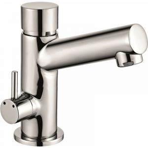 Tecom - Mitigeur de lavabo temporisé avec bouton poussoir TWS1334 Chromé