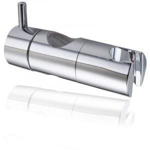 Support Pommeau Douchette, Accroche Douche &agrave; Main Ventouse, Fixation Pommeau Douche Mural, Curseur Douche Universel Rempla&ccedil;able Curseur (25mm, Argent)