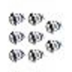 Largeight - 8 Pcs Bouton Poussoir Momentan&eacute;, 16mm Interrupteur &agrave; Bouton-Poussoir Momentan&eacute; Bornes &agrave; Vis 2 a 12 V/24 V/125 V/250 v ca, errouillage