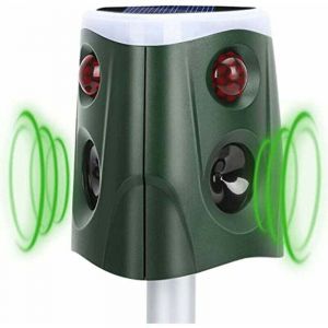 360&deg; R&eacute;pulsif pour animaux IP55 &Eacute;tanche aliment&eacute; par le soleil &eacute;tanche D&eacute;tection de mouvement D&eacute;tection infrarouge Repousse les chats, les lapins,