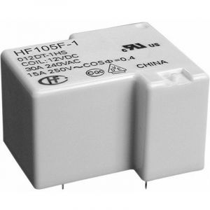 HF105F-1/012DT-1ZST (136) Relais pour circuits imprimés 12 v/dc 20 a 1 inverseur (rt) 1 pc(s) S74342 - Hongfa