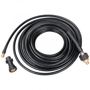 Vingo - swanew Tuyau pour nettoyeur haute pression Tuyau déboucheur flexible noir Nettoyage de canalisations 10m