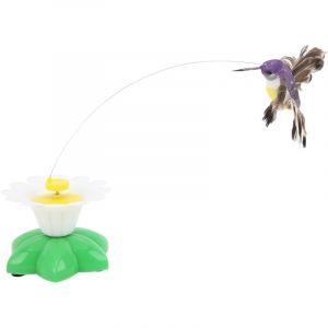 Jouet oiseau volant &eacute;lectrique pour chat, mouvement volant r&eacute;aliste, jouets interactifs pour chaton, petits animaux