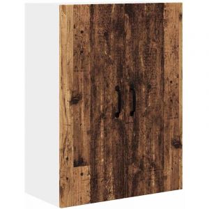 Meuble mural de cuisine，Armoire de cuisine avec porte Bois Ancien 60 x 31 x 80 cm CFW64501