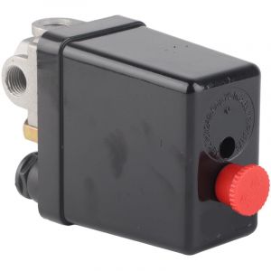 TONYSA Pressostat de compresseur d'air NPT 1/2 pouces, vanne de commande r&eacute;glable &agrave; 4 ports 90-120PSI