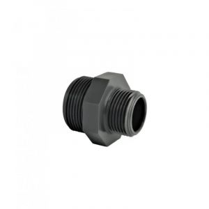 Mamelon pvc pression mâle 15x21 réduit mâle 12x17