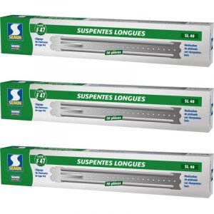 Semin - Suspentes Longues 400 mm F47 Boite de 50 (lot de 3)