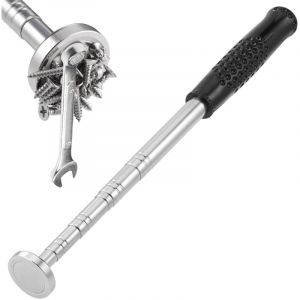 Aimant Telescopique, R&eacute;sistance B&acirc;ton magn&eacute;tique t&eacute;lescopique Capacit&eacute; de Charge de 35LB, Outil de Ramassage Magn&eacute;tique 23-104cm, Durable Aimant