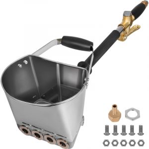 Ciment Mortier Pistolet &agrave; Pulverisation, Machine a Crepir avec 4 Trous de Pulverisation, Pulverisateur de Sablon Platre Beton Mortier Chaux pour