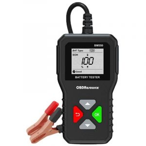 BM550 Testeur de Batterie AUTO 6V 12V 24V,100-2000 CCA 2-200Ah Testeur d'alternateur automobile Analyseur de batterie numérique pour