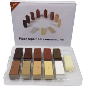 Kit de RéParation de Stratifié SystèMe de Cire Plan de Travail de Plancher BoîTier Robuste Puces Rayures Outil de RéParation Kit D'Outils à Main de