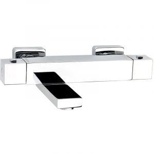 Anconetti - Mitigeur bain/douche thermostatique Ancodesign 2 Bec inverseur rabattable - Chromé