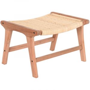 Banquette Teck Rotin 65X47X40 Marron