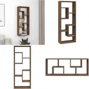 Vidaxl - tagère murale Chêne marron 36x16x90 cm Bois d'ingénierie - Étagère Murale - Étagère Cube - Rangement Mural - Décoration Murale - Meuble