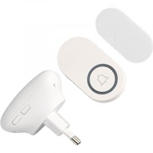 Sonnette sans Fil, Installation Simple, Cellule Bouton D'accueil, Sonnette sans Fil Longue Distance, Bipeur pour Personnes &acirc;g&eacute;es eu 100 &agrave; 220 v