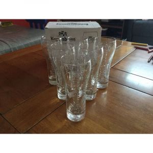 Lot de 6 verres Kronenbourg - Verres &agrave; bi&egrave;re 25 cl - Mod&egrave;le officiel