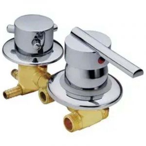 Robinet de douche r&eacute;tro de luxe, F/S, mitigeur de douche en cuivre, entr&eacute;e d'eau 2 voies, sortie d'eau 2/3/4/5 voies, accessoires de robinet de douche