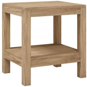 Bonnevie - Banc de douche - Meuble de rangement de salle de bain - 45x35x45 cm Bois massif de teck BV733840 - Brun