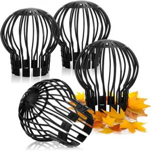 Lot de 4 Crapaudines pour Gouttière Protections de Gouttière 12 x 14cm(diamètre x hauteur), Filtre À Gouttière pour Maison Avant Toit Fossé Égout