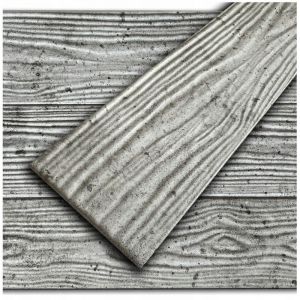Verdico Panneau mural et plafond effet bois argent&eacute; 3D, 100 x 16,7 cm, dalle d&eacute;corative l&eacute;g&egrave;re en polystyr&egrave;ne, aspect bois naturel, 120pi&egrave;ces/20m2