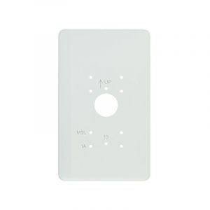 Plaque de propreté largeur 150 mm en pvc blanc pour gt1d, gt1a et gt1m3l Aiphone ppave