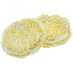 vhbw 2x Housses compatible avec Kärcher SC 5 EasyFix Premium, SC 5, SC 4 Premium Iron Kit nettoyeur à vapeur - blanc / jaune