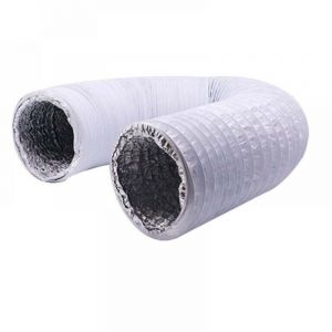 Tuyau d'échappement flexible en aluminium PVC de 150 mm de longueur 6 m - Tuyau d'aération pour extracteurs, climatiseurs, sèche-linge (ø150 mm 6 m,